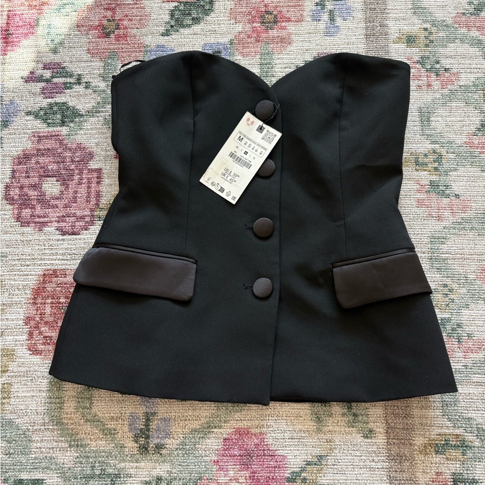 Zara Black Tube Top